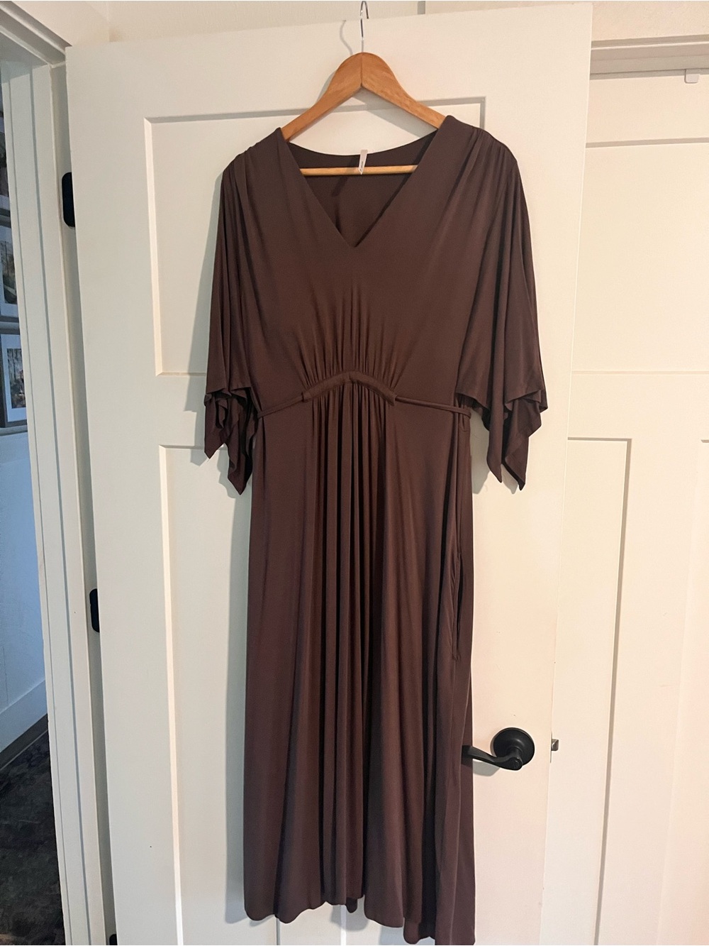 Soma Brown V-Neck Maxi Dress